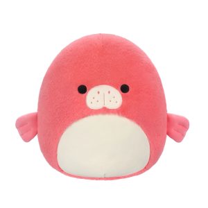 Jazwares Squishmallows - Fuzz-A-Mallows: Wildlife Squad - The Coral Manatee - Morlai (12 Inch) (SQCR09319)