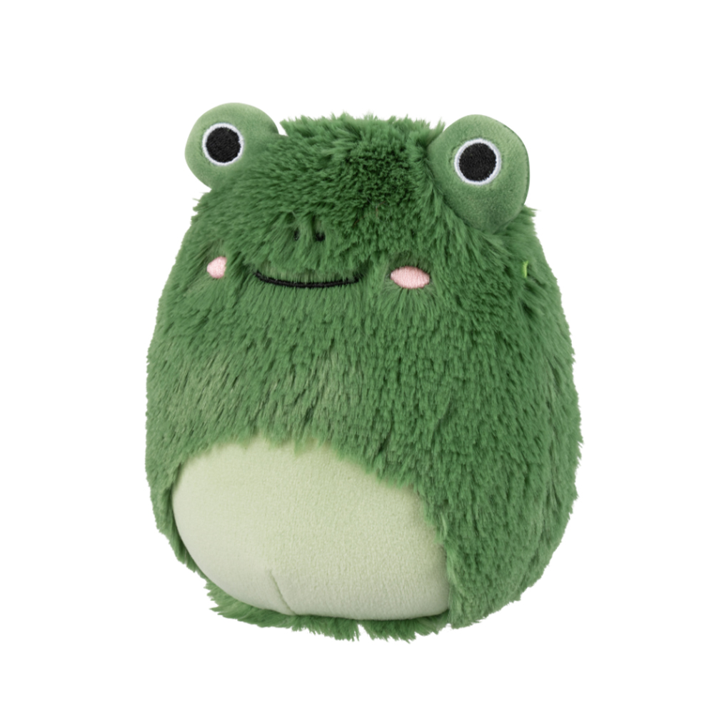 Jazwares Squishmallows - Fuzz-A-Mallows: Wildlife Squad - The Dark Green Frog - Gloria (12 Inch) (SQCR09319) - Image 2