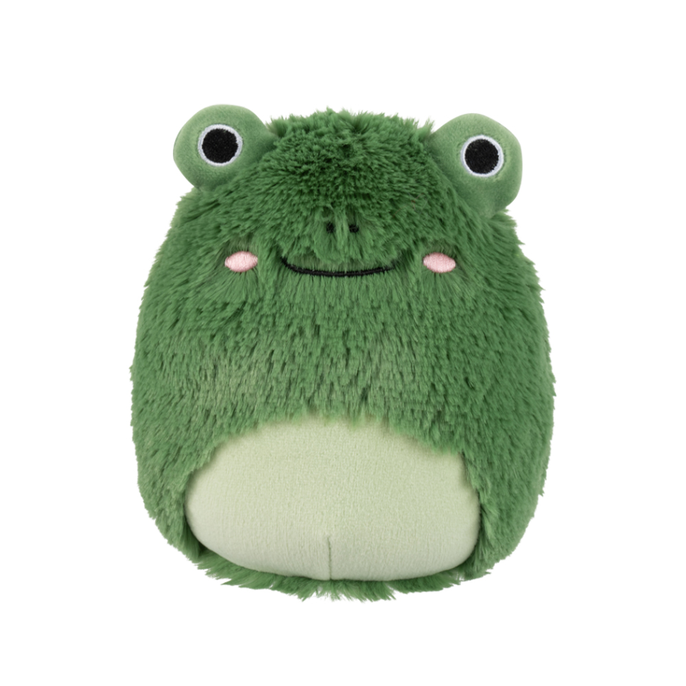 Jazwares Squishmallows - Fuzz-A-Mallows: Wildlife Squad - The Dark Green Frog - Gloria (12 Inch) (SQCR09319)