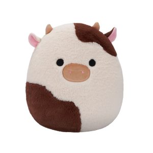 Jazwares Squishmallows - Fuzz-A-Mallows: Wildlife Squad - The Cow - Ronnie (12 Inch) (SQCR09319)