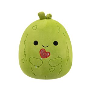 Jazwares Squishmallows - Core: Seasonal Squad - the Green Pickle with Lollipop Salim (7.5 Inch)