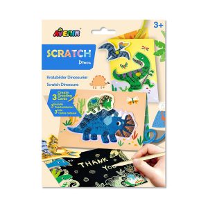 Avenir - Scratch Greeting Card - Dinos (CDU20PCS)
