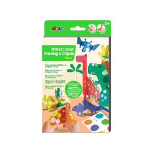 Avenir - Watercolour Painting & Origami - Dinos (CDU8PCS)
