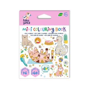 Avenir - Hakuyoka Play N Colour Mini Colouring Book - Lovely Pets (CDU12PCS)