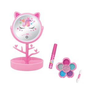 Hot Focus - Led Light Up Mirror And Cosmetics Set