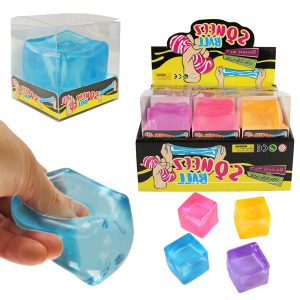 Squeez - Ice Cube 5cm PVC Slow Rising (One Random Color)