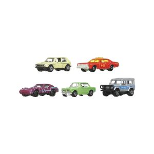 Mattel Matchbox 1:64 Scale Die-Cast Toy Cars or Trucks, Set of 5 (JBX26)