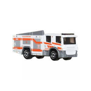 Mattel Match Box Basic Die Cast Cars 1:64, 2021 Scania XT Fire Truck/ Camion De Pompiers