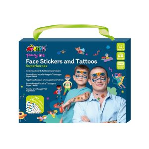 Avenir - Fancy Me - Face Stickers & Tattoos Superheroes (CDU8PCS)