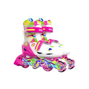 Y-volution - Neon Combo Skates - Pink & Yellow (US size 3-6 )