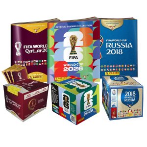 Panini - World Cup Bundle -  3 Sticker Boxes & 3 Albums - (2026 - 2022 - 2018)