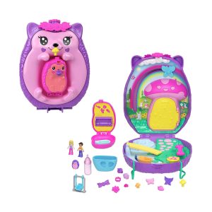 Mattel Polly Pocket Hedgehog Mom & Baby