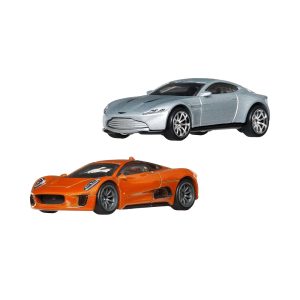 Mattel Hot Wheels Premium Car Culture 2-Pack Spectre 007 Aston Marin DB10 & Jaguar C-X75 (JBL96 Group HBL96-979T)