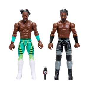 Mattel WWE Main Event Showdown Xavier Woods & Kofi Kingston Action Figures Set, Series #25, 6-Inch Collectibles