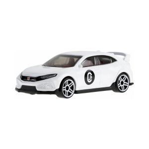 Mattel Hot Wheels Basic Assorted Die-Cast Single Pack 1:64, 2018 Honda Civic Type R (JJH88 Group 5785-97KA)