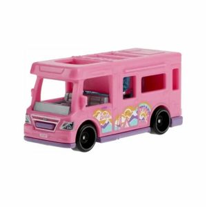 Mattel Hot Wheels Basic Assorted Die-Cast Single Pack 1:64, Barbie Dream Camper (JJH96 Group 5785-97KA)