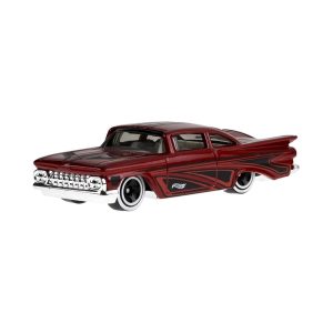 Mattel Hot Wheels Basic Assorted Die-Cast Single Pack 1:64, 59 Chevy Impala (JJJ15 Group 5785-97KA)