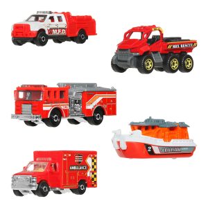 Mattel Matchbox 1:64 Scale Die-Cast Toy Cars or Trucks, Set of 5 (JJP42)