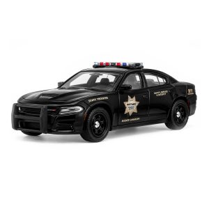 Mattel Matchbox Toy Car Or Truck, 1:64 Scale Die-Cast Premium Collector Vehicle 2023 Dodge Charger Pursuit (GBJ48-966F)