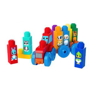 Mattel MEGA BLOKS Fisher-Price Build & Match Animal Tractor (50 Blocks)