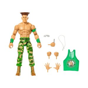Mattel WWE X Street Fighter John Cena Action Figure & Accessories, 6-Inch Collectible Guile Mashup Set