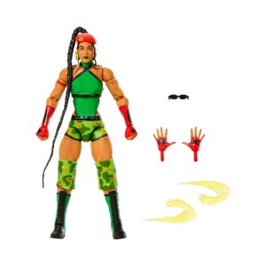 Mattel WWE X Street Fighter Bianca Belair Action Figure & Accessories, 6-Inch Collectible Cammy Mashup Set