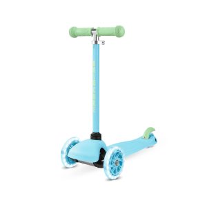 BOLDCUBE - Tenny - Blue & Green 3 LED Wheel Scooter (BC-T3WS-SKY004)