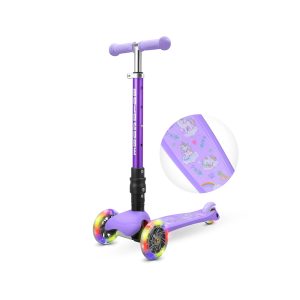 BOLDCUBE - Tenny Fold - Unicorn 3 LED Wheel Scooter (BC-TF3WS-SKY017)