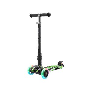 BOLDCUBE - Big 3WS - Swift Green 3 LED Wheel Scooter (BC-3WS-SKY025)