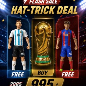 FIFA World Cup 2026 HAT-TRICK Bundle (World Cup Trophy + Messi + Lamine Yamal )