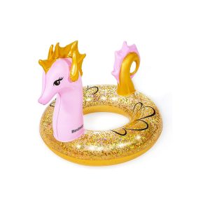 Bestway 45 X 41/1.15M X 1.04M Glitter Seahorse Swim Ring