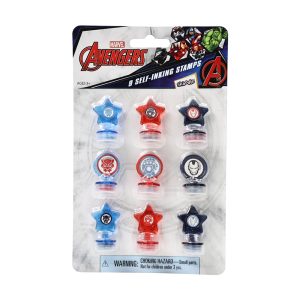 RRG - Skoodle Super Heroes: Marvel - Avengers Self Inking Stamps Kit (9 Pack)