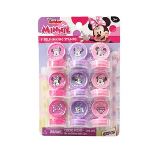 RRG - Skoodle Cartoon Animation: Disney Junior - Minnie Mouse Self Inking Stamps Kit (9 Pack)