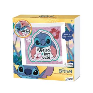 RRG - Skoodle Cartoon Animation: Disney - Lilo & Stitch - Stitch Weird but Cute Diamond Framed Painting Kit