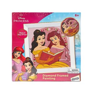 RRG - Skoodle Cartoon Animation: Disney Princess - Ariel & Belle Diamond Framed Painting Kit