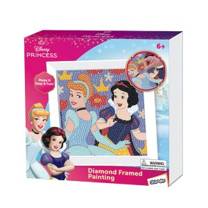 RRG - Skoodle Cartoon Animation: Disney Princess - Cinderella & Snow White Diamond Framed Painting Kit