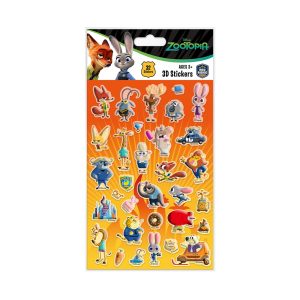 RRG - Skoodle Cartoon Animation: Disney - Zootopia 3D Crystal Stickers