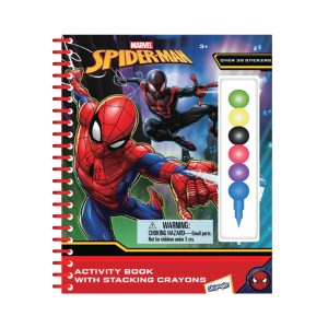 RRG - Skoodle Super Heroes: Marvel - Spider-Man Activity Book with Stacking Crayon