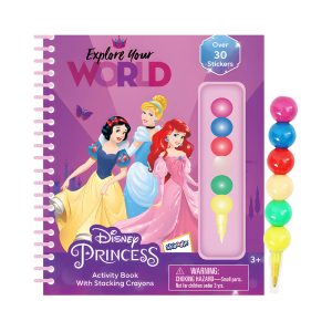 RRG - Skoodle Cartoon Animation: Disney Princess Activity Book with Stacking Crayon