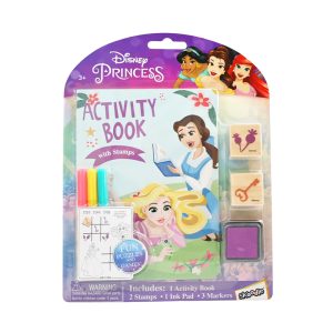 RRG - Skoodle Cartoon Animation: Disney Princess Activity Book with Wooden Stampers