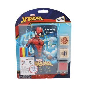 RRG - Skoodle Super Heroes: Marvel - Spider-Man Activity Book with Wooden Stampers