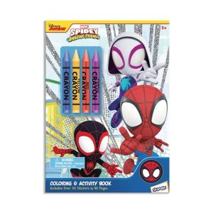 RRG - Skoodle Super Heroes: Marvel - Spidy & His Amazing Friends Coloring & Activity Book with Crayons