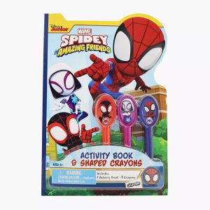 RRG - Skoodle Super Heroes: Marvel - Spidey & His Amazing Friends Activity Book & Shaped Crayons