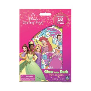 RRG - Skoodle Cartoon Animation: Disney Princess Glow in the Dark Vinyl Stickers