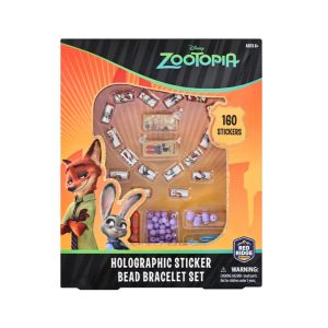 RRG - Skoodle Cartoon Animation: Disney - Zootopia Holographic Sticker Bead Bracelet Set Heart Shape (160 PCS)