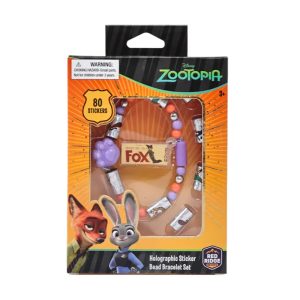 RRG - Skoodle Cartoon Animation: Disney - Zootopia Holographic Sticker Bead Bracelet Set (80 PCS)