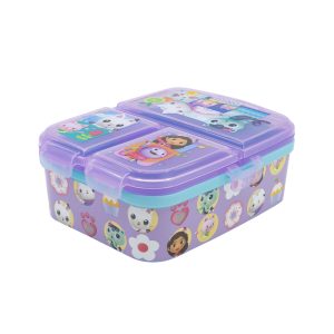 GABBY''S DOLL HOUSE MULTI COMPARTMENT RECTANGULAR SANDWICH BOX