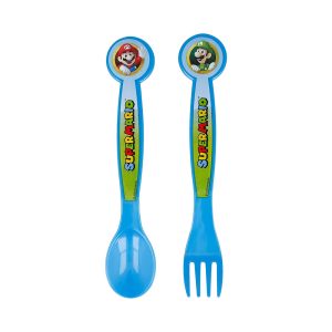 SUPER MARIO 2 PCS PP CUTLERY SET