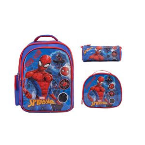 Amiral Super Heroes: Marvel - Spider-Man 3-In-1 Back to School Collectotion (Backpack 18 Inch , Lunch Bag & Pencilcase)