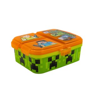 MINECRAFT XL MULTI COMPARTMENT RECTANGULAR SANDWICH BOX